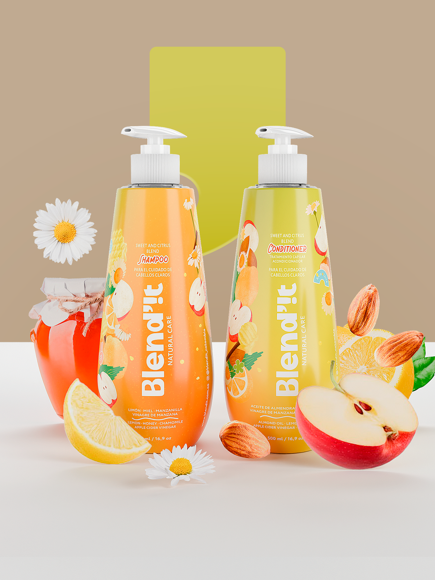 Dúo Limpieza Sweet and Citrus - Shampoo y Acondicionador de Manzanilla