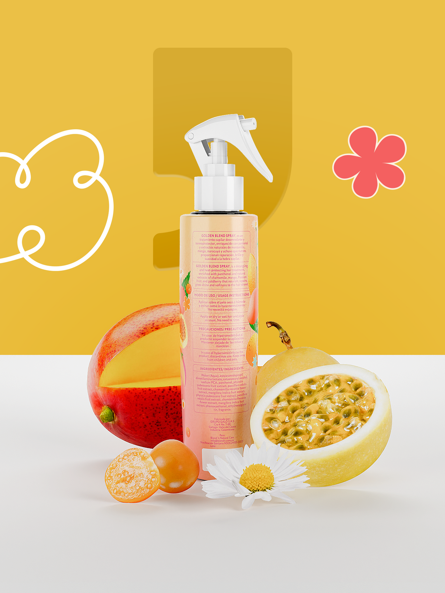 Golden Blend Spray- Desenredante y Termoprotector