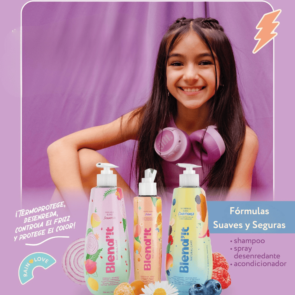 Trío Oscuro y Liso - Shampoo Romero, Acondicionador y Spray Desenredante
