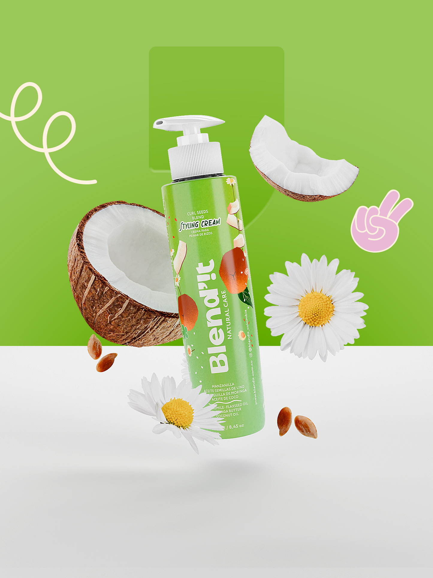 Curl Seeds Blend Crema para Peinar Rizos
