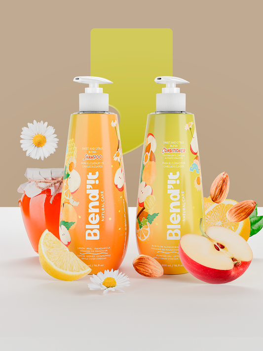 Dúo Limpieza Sweet and Citrus - Shampoo y Acondicionador de Manzanilla