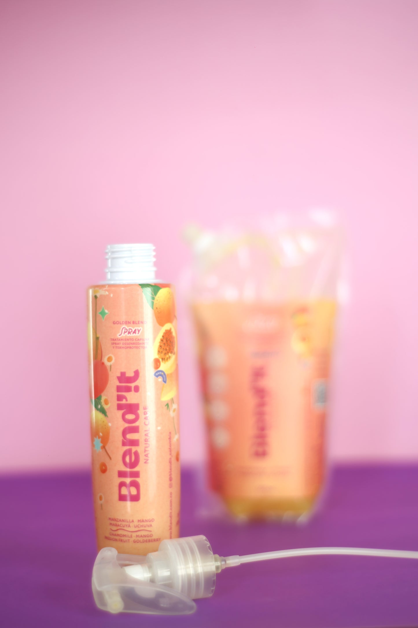 Repuesto Spray Desenredante y Termoprotector Golden Blend – 500 ml