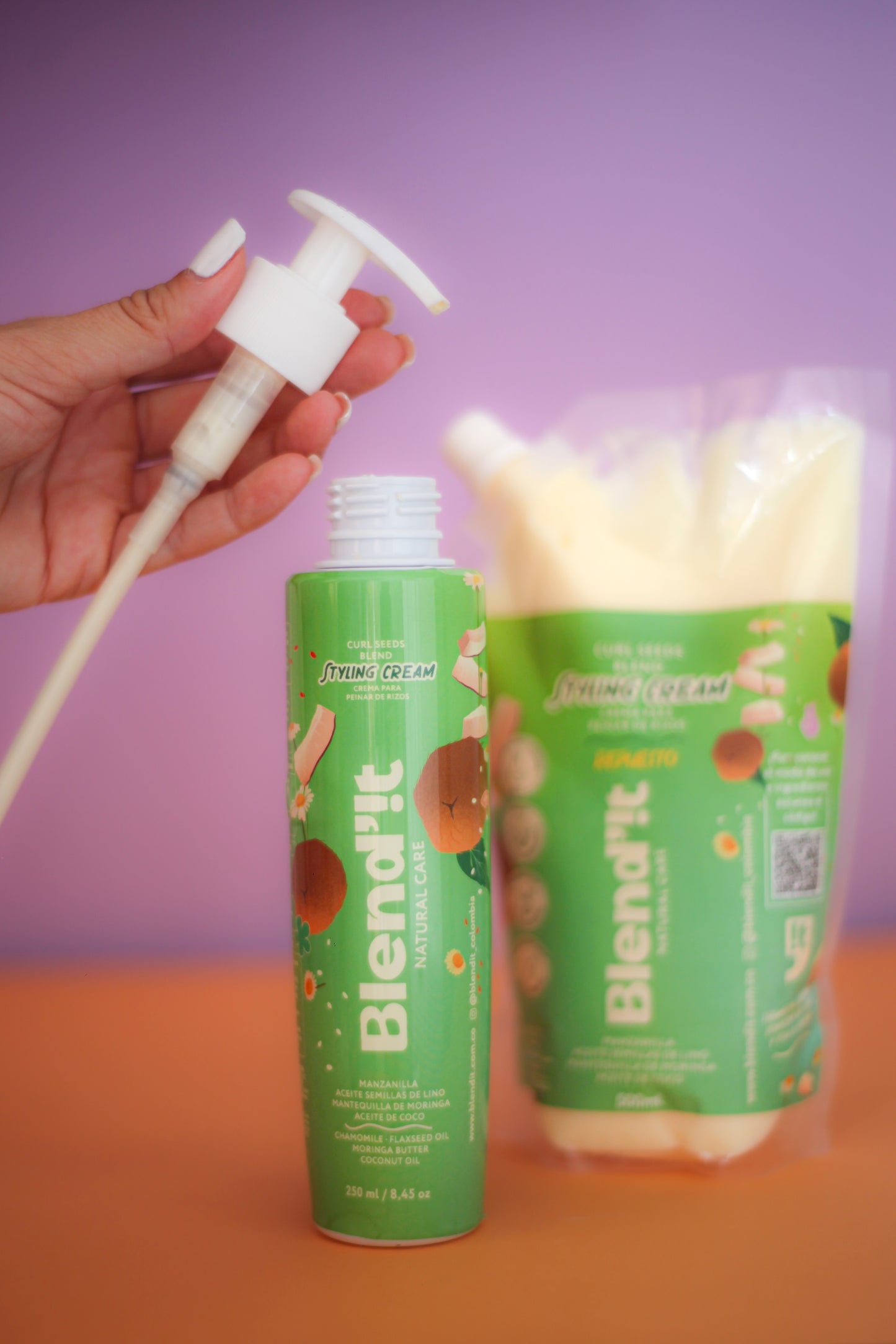 Repuesto Crema para Peinar Rizos Curl Seeds Blend – 500 ml